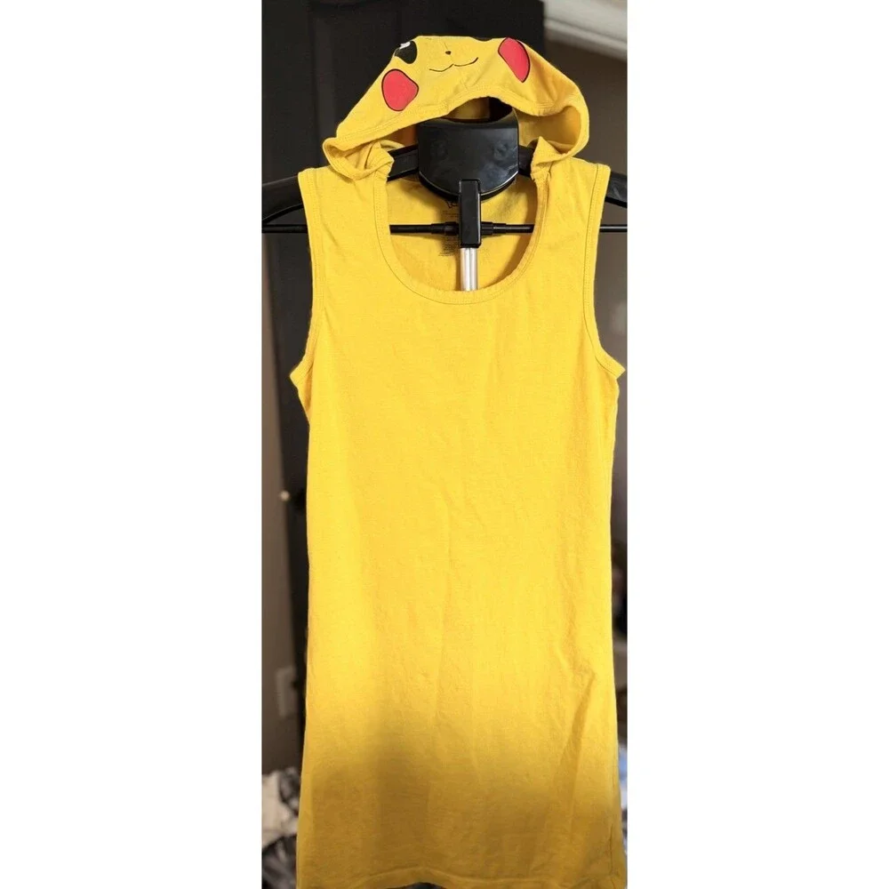 Vintage Pokemon Pikachu Hooded Dress Adult Size Small